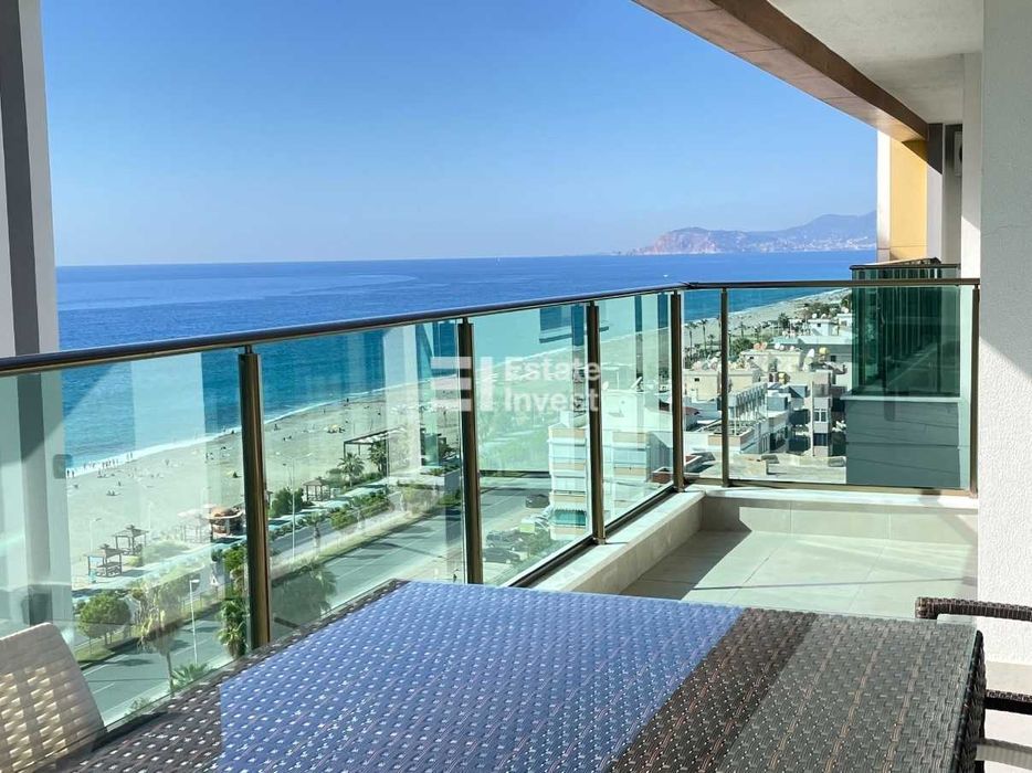 Оренда 2+1 в Махмутларі, Аланія. Перша лінія! Вид на море