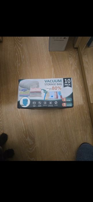 Sacos e bomba vacuum