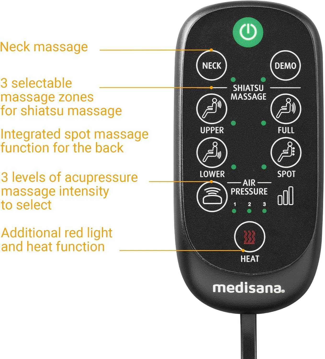 Mata masująca, masażer Medisana MC 825 Shiatsu