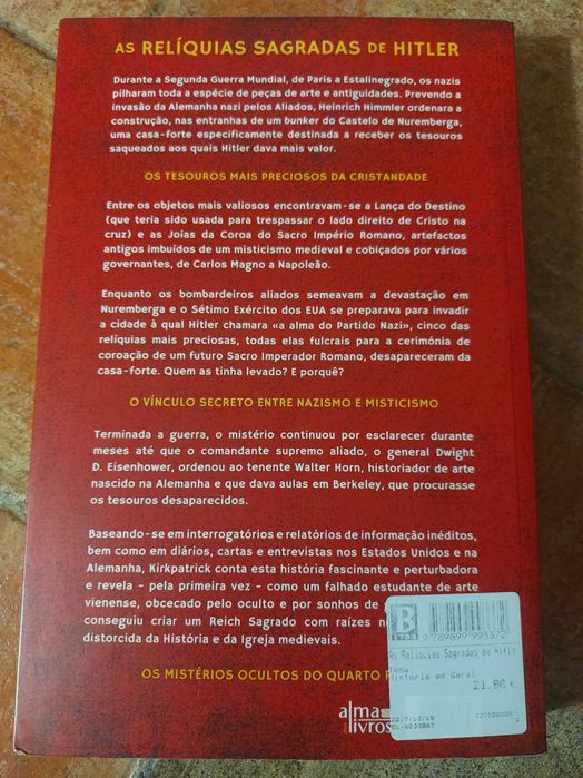 Sidney D. Kirkpatrick - As Relíquias Sagradas de Hitler(PORTES GRATIS)