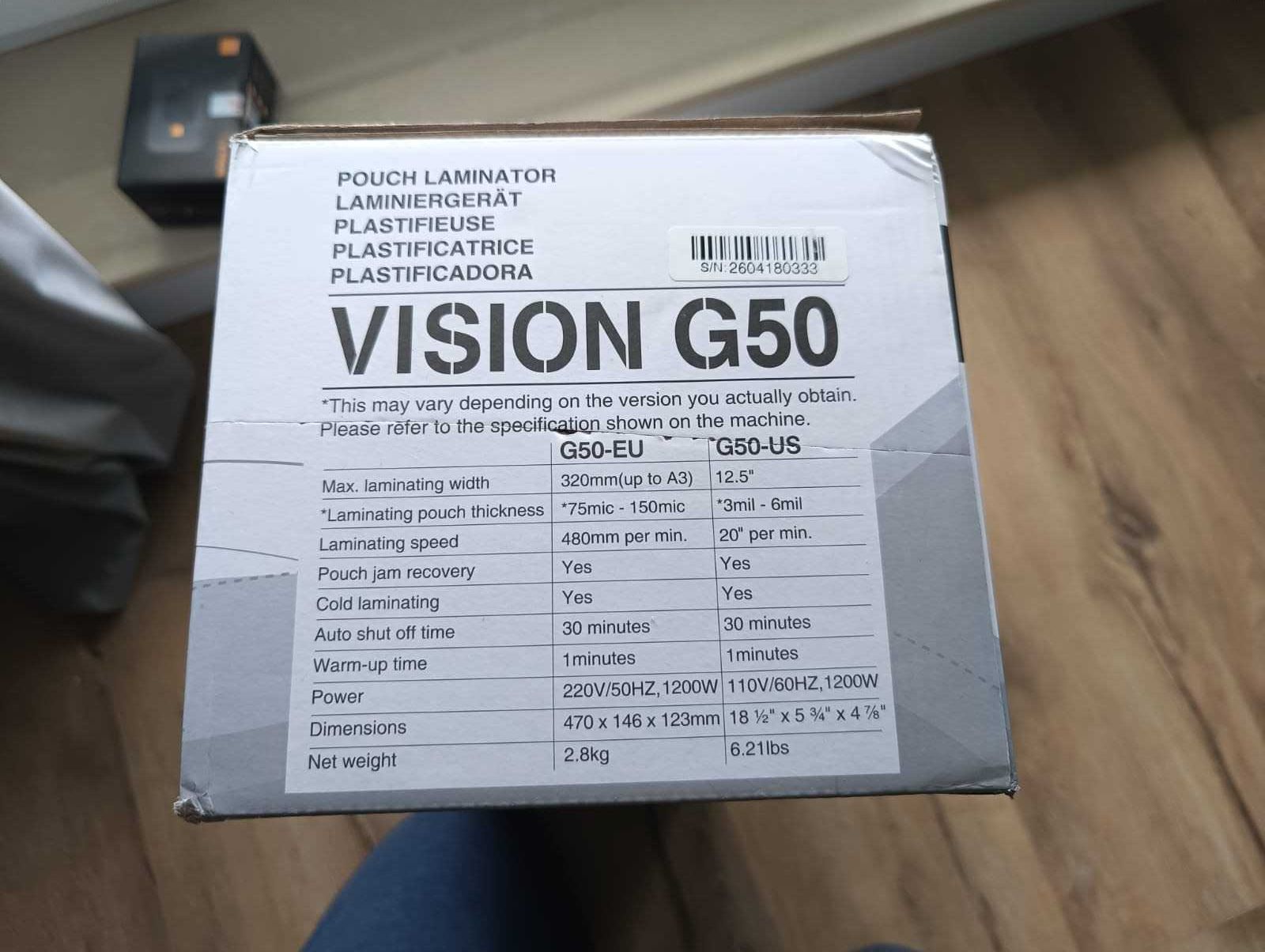 Laminator VISION G50 A3