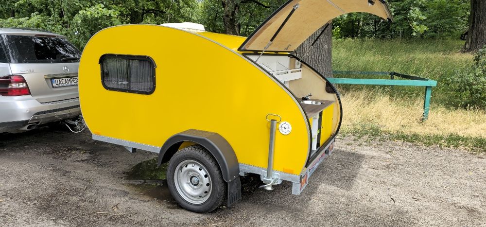 Teardrop кемпер Uacamper — суперлегкий! Категорія В, 410 кг дім на кол