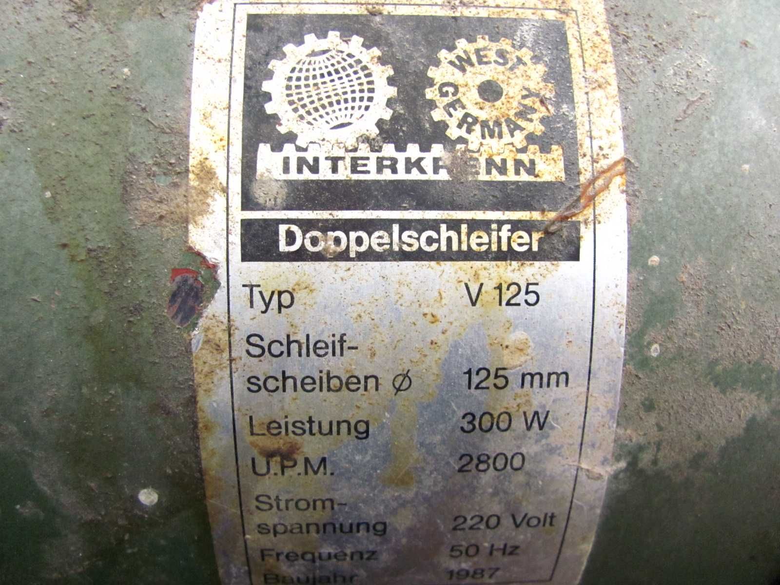 Niemiecka szlifierka stołowa 220V/300W