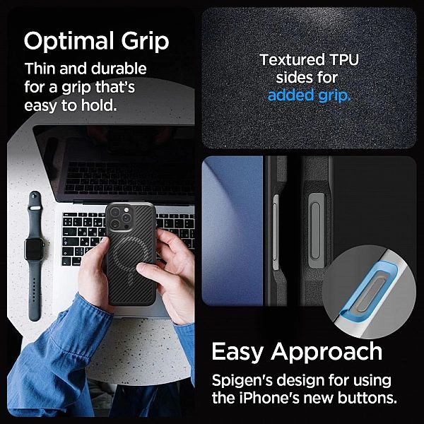 Spigen Core Armor Mag Magsafe Iphone 16 Pro Matte Black
