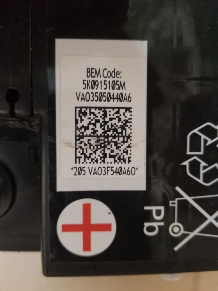 Продам акумулятор  VARTA 5K0915105M 12V110Ah850A EN