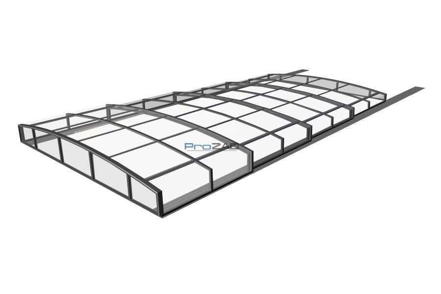 Zadaszenie basenowe 6,55 x 3,25m NOVA PrimeCover na wymiar przykrycie