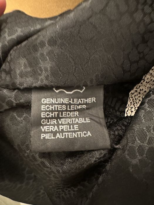 Luksusowa  stylowa kurtka Ponto100% skóra naturalna z futrem