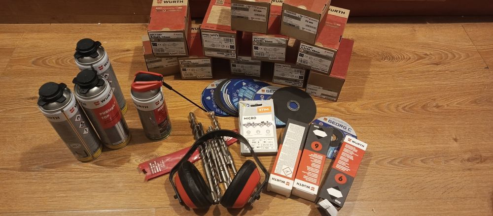 Wkręty gwoździe tarcze wiertła wszystko ze zdieć