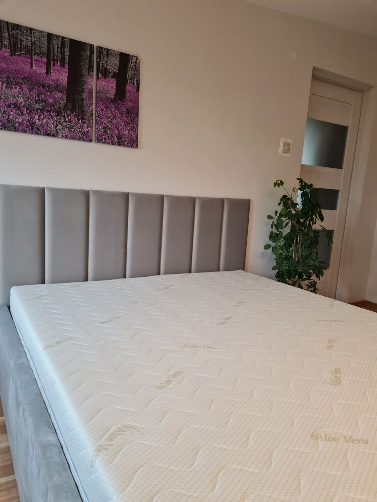 Łóżko tapicerowane 160x200 z pojemnikiem NOWE rama i panele