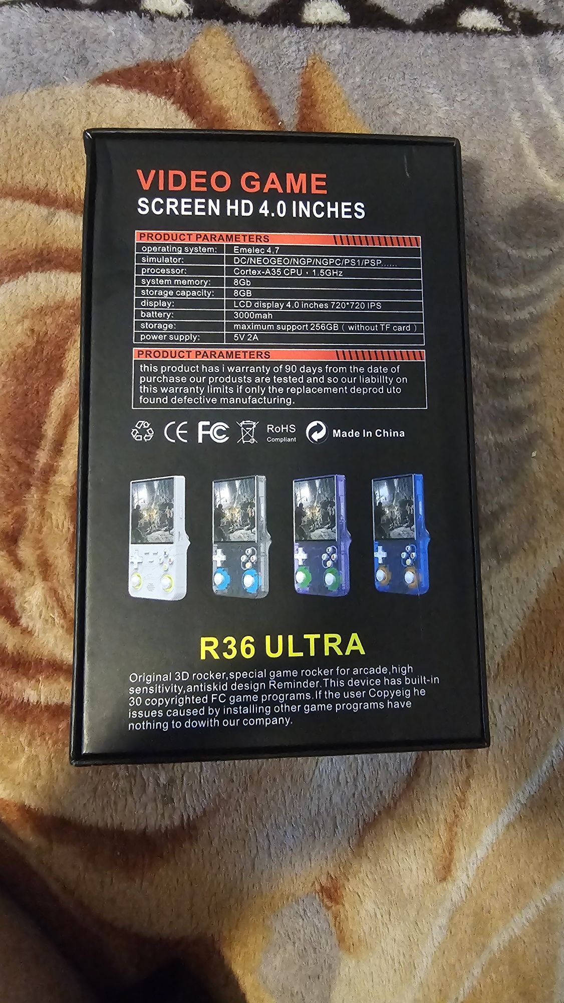Este gamboy com 60 mil jogos rgb e monitor ultra