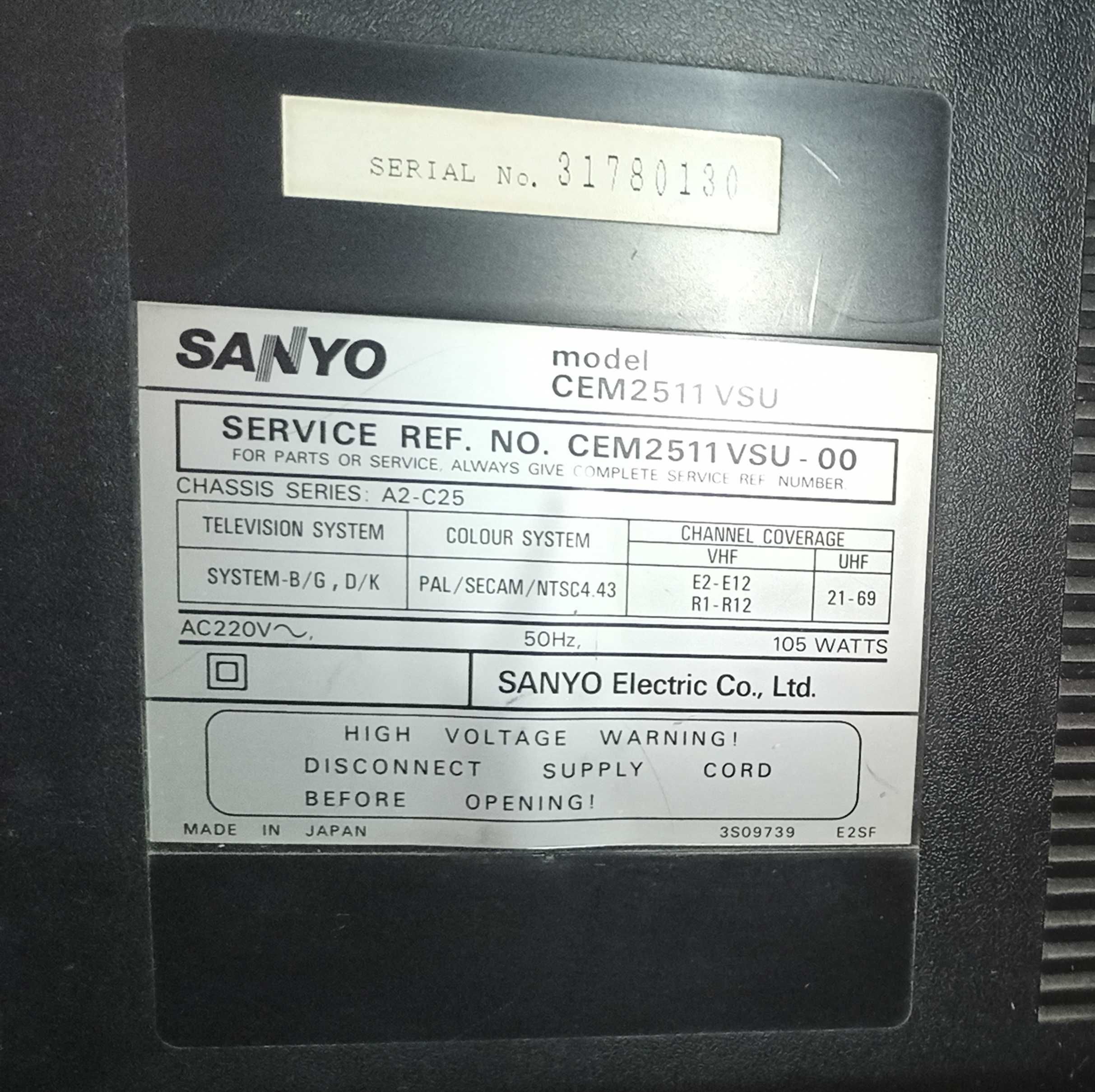 Телевізор SANYO б/в