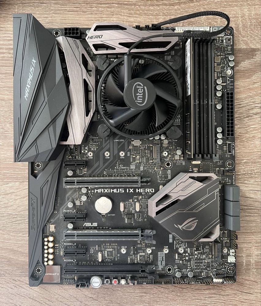 Материнська плата Asus Maximus IX Hero + Intel Core i5-7600 + Оператив