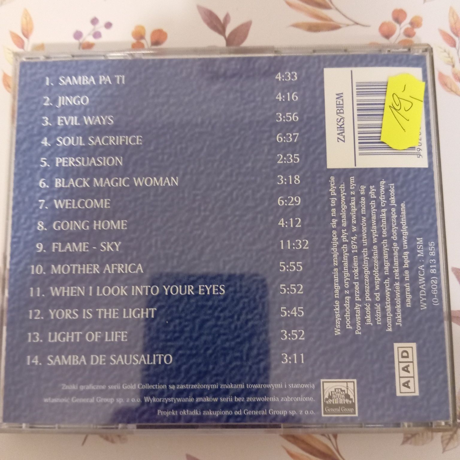 Santana The best CD stan jak nowy, super cena!