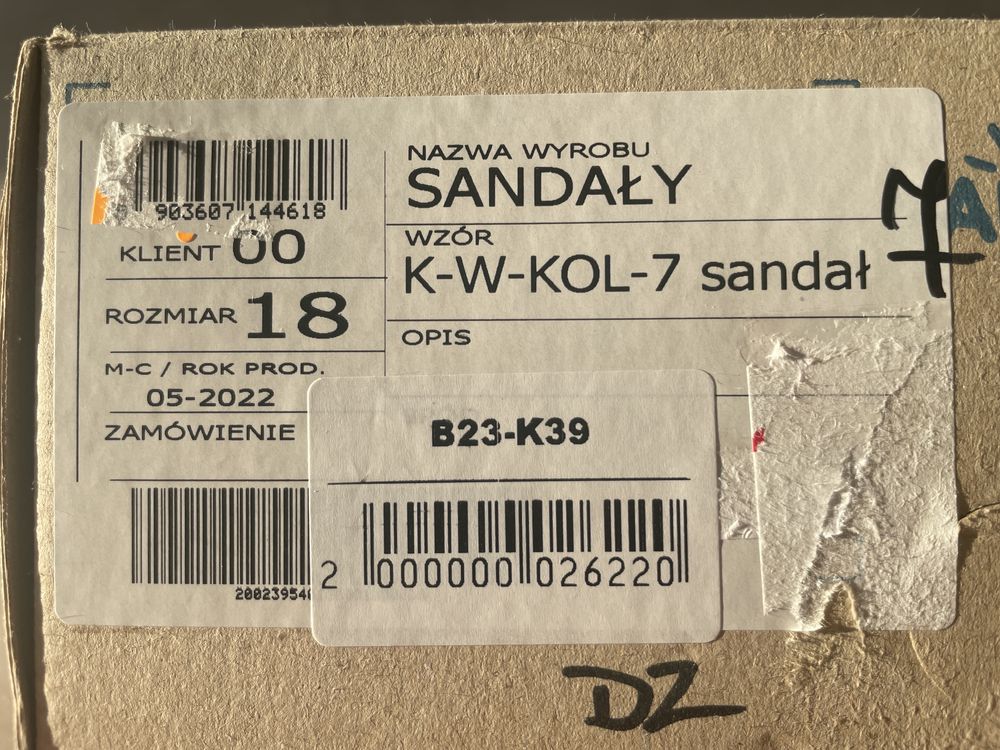 Oryginalne skórzane buty Bartek NOWE roz. 18