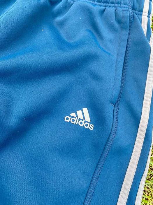 Spodnie dresowe Adidas baggy navy granatowy sport L XL