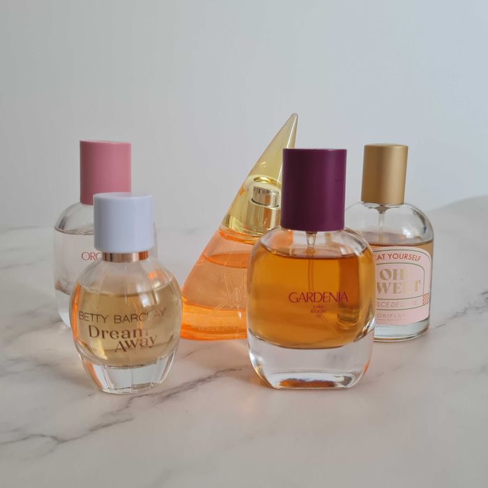 Zestaw perfum 5 sztuk Zara Oriflame Bruno Banani