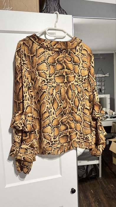 Nowa bluzka zara panterka modna