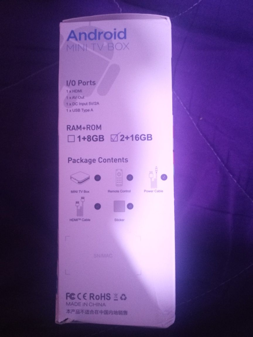 Box android novo