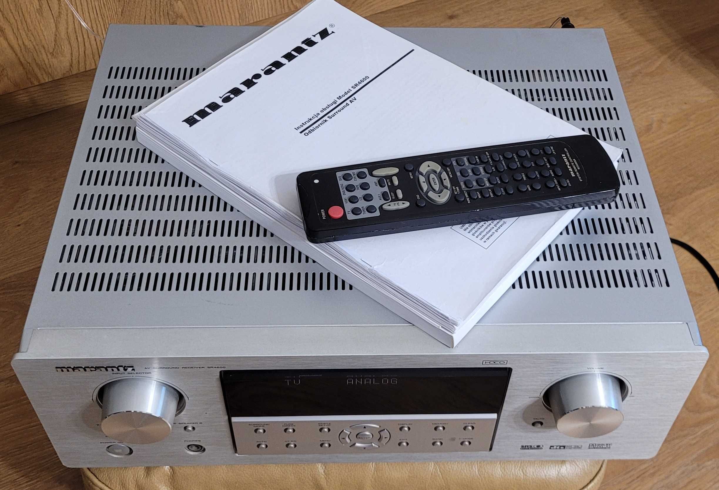 Marantz SR4600 amplituner HDCD 7.1 z pilotem i instrukcją