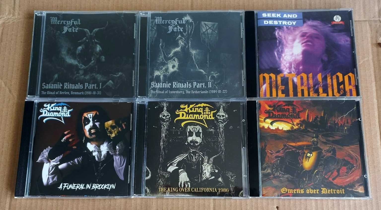 6 płyt CD Heavy / Thrash Metal: Mercyful Fate, King Diamond, Metallica