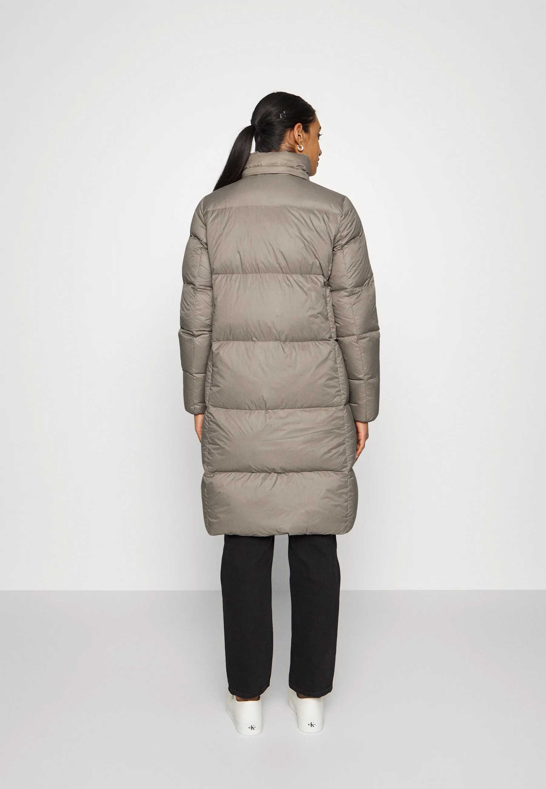 Calvin Klein płaszcz puchowy kurtka m l 38 beżowy