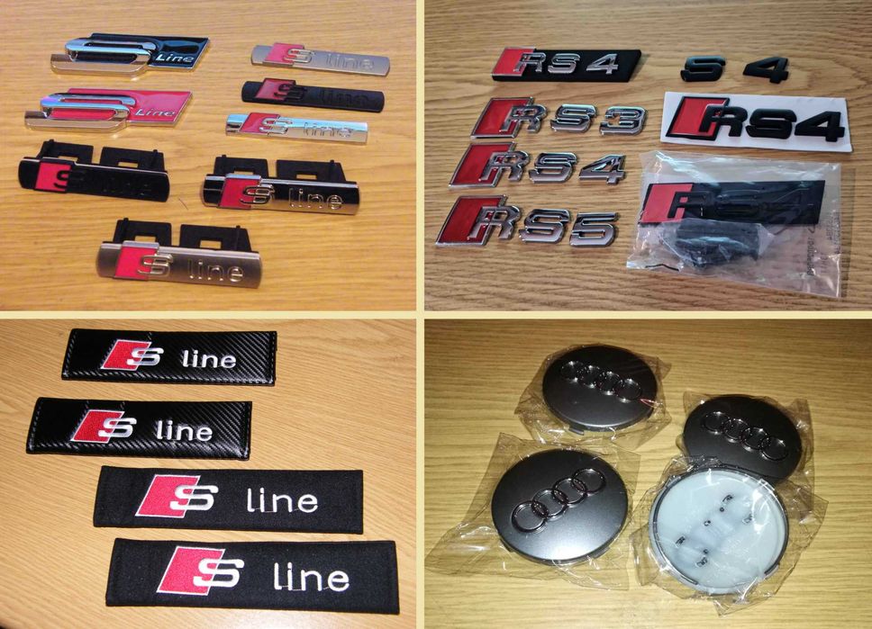 Centros jante roda AUDI | 4 UNIDADES | 60/69/135/146/148 mm | NOVOS