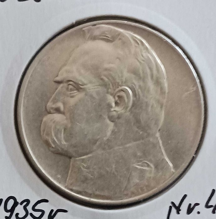 10 zł J. Piłsudski 1935 r. - nr. 4 - Bardzo ładne - oryginał