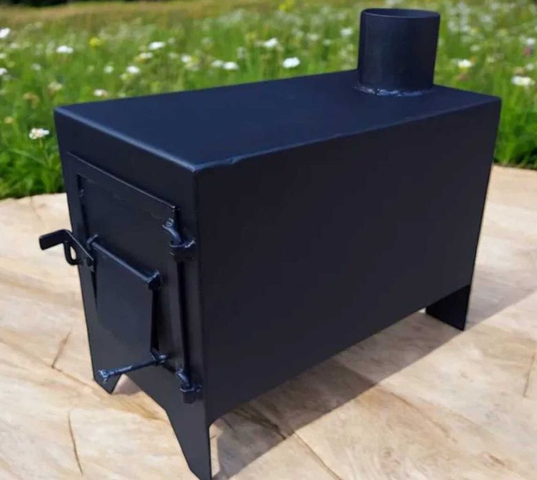 Буржуйка міні піч на 50 кв м з сушаркою для одягу