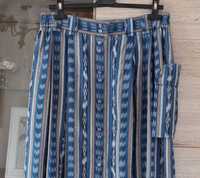 Długa spódnica w etno hippie stylu na guzikach vintage retro 40/L