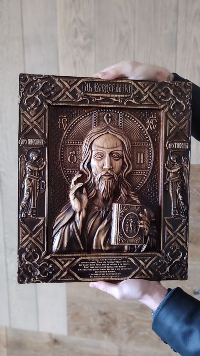 Ікона "Архангел Михаїл", різьблена картина, інші