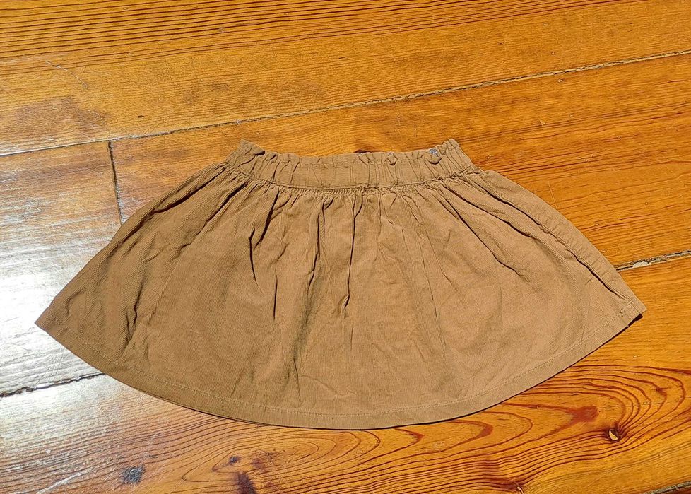 Saia castanha camel Zara 4 anos