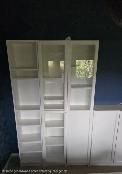 Ikea billy/ oxberg zestaw mebli  komody witryny