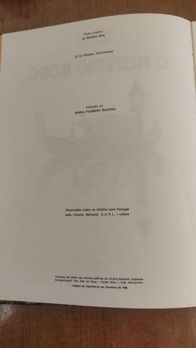 Livro BD " O Mistério BORG "