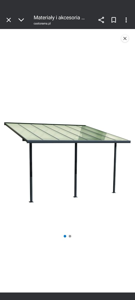 Pergola aluminiowa Verve 3 x 4,2 m szara