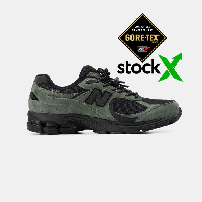 Мужские кроссовки New Balance 2002R Gore-Tex Green. 41-45