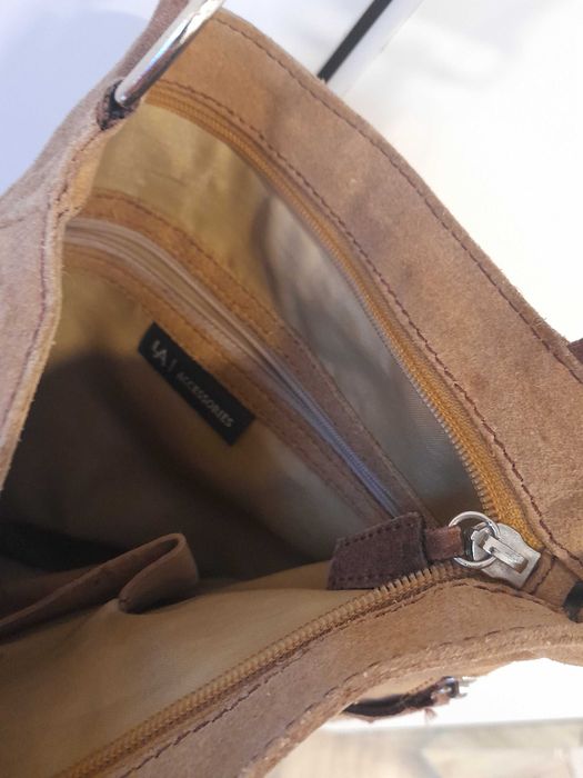 Mala de Ombro / Tiracolo em Pele Castanha Lanidor