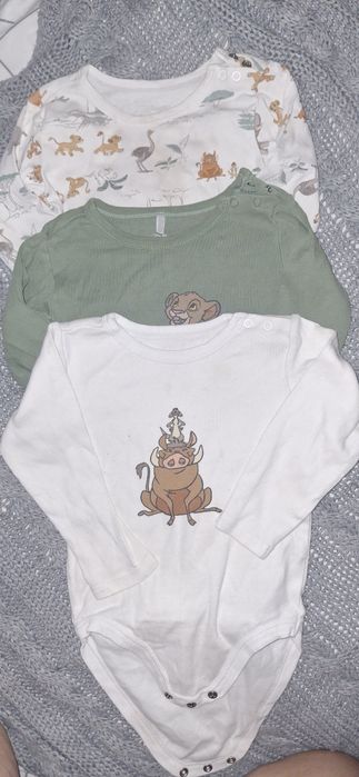 3pak body z długim rękawem