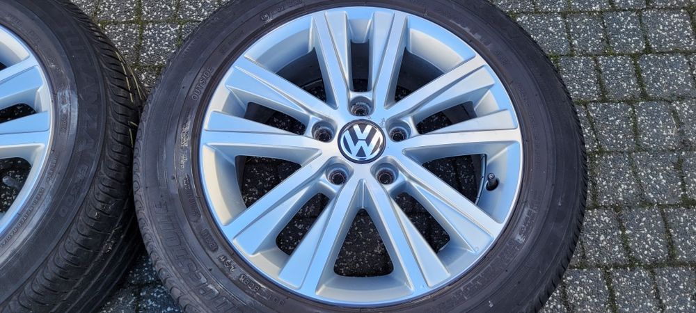 16" Alufelgi VW oryginal 5x112 6,5j et50 +205/55/16 Passat Golf Touran