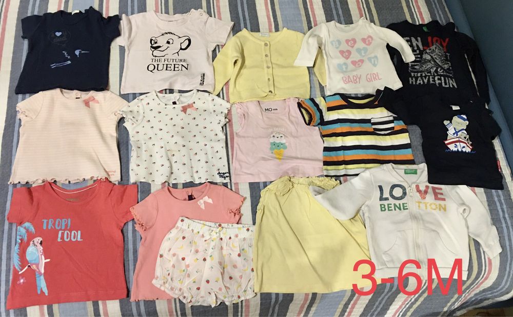 Roupa de bebe 3 a 6 como nova