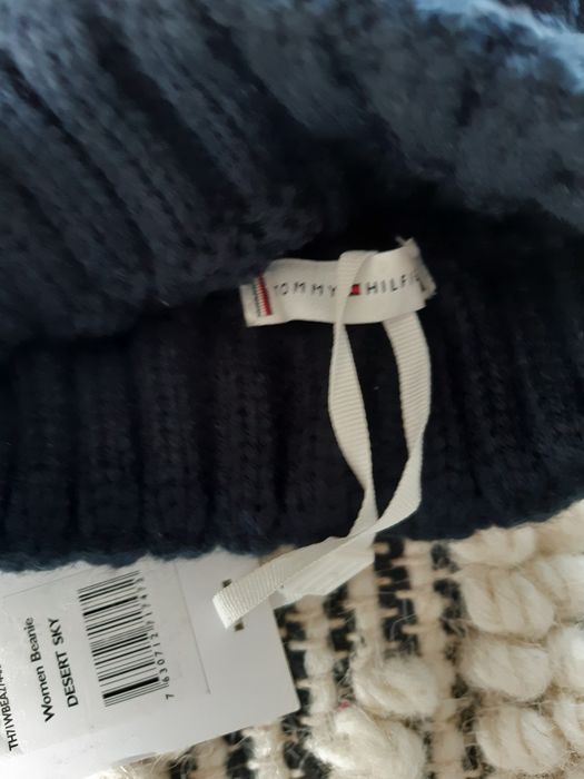 Czapka granatowa Tommy Hilfiger