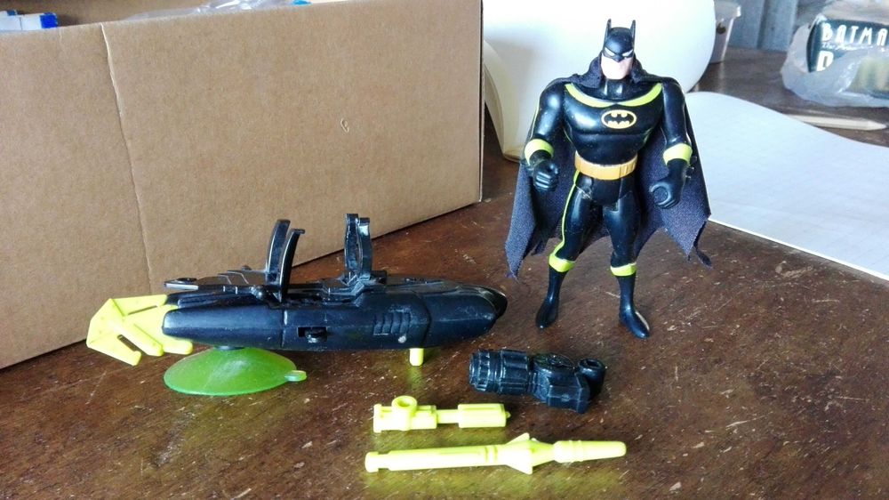 Batman action figure e veiculo anos 90