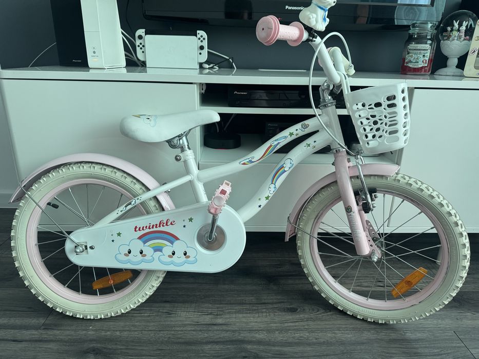 Rowerek dziecięcy BMX biały 16 cali