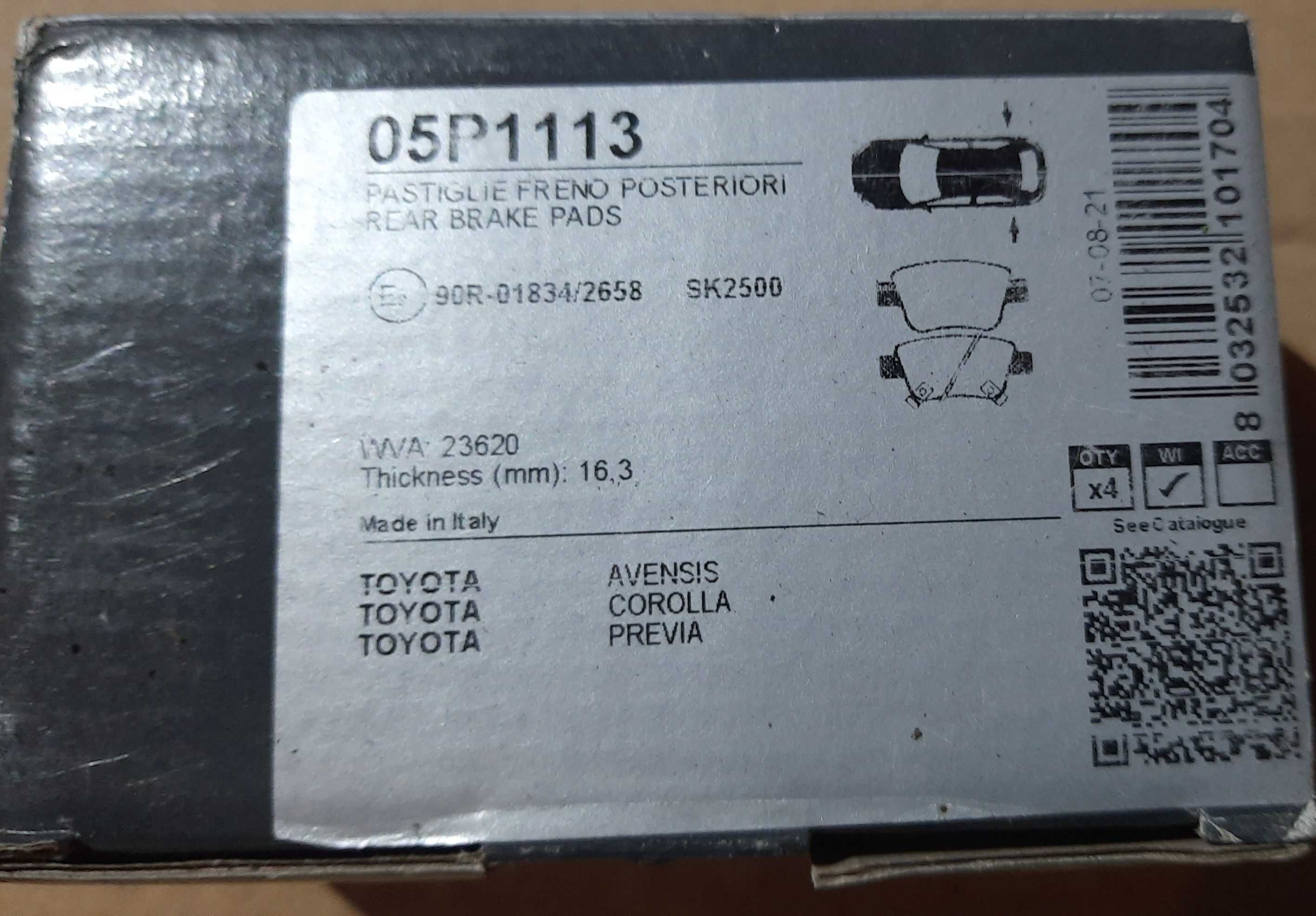 Колодки гальмівні дискові  LPR 05P1114 05P1113 05P1344 Toyota, Hyundai