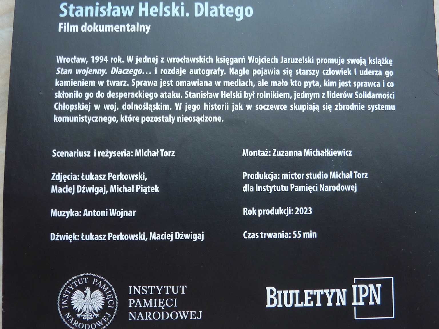 Dlatego -  DVD -  film dokumentalny -  S.Helski