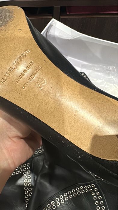 Високі шкіряні сапоги Isabel Marant