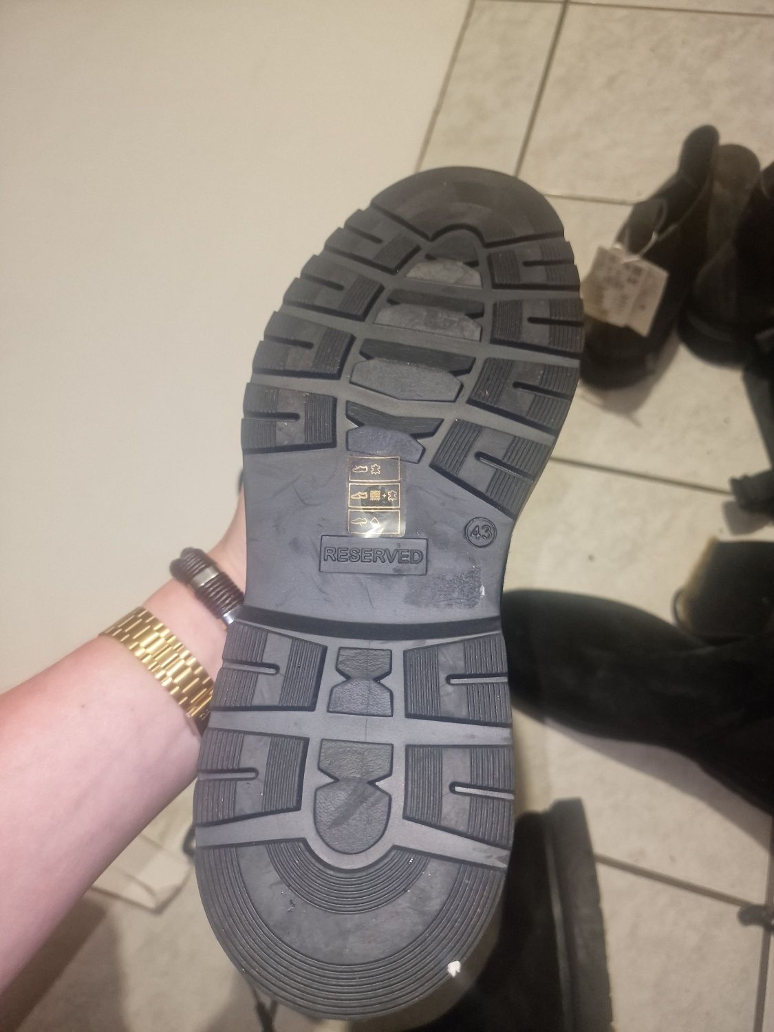 Buty Reserved botki sztyblety skóra skórzane  roz,42 i 43 mokasyny