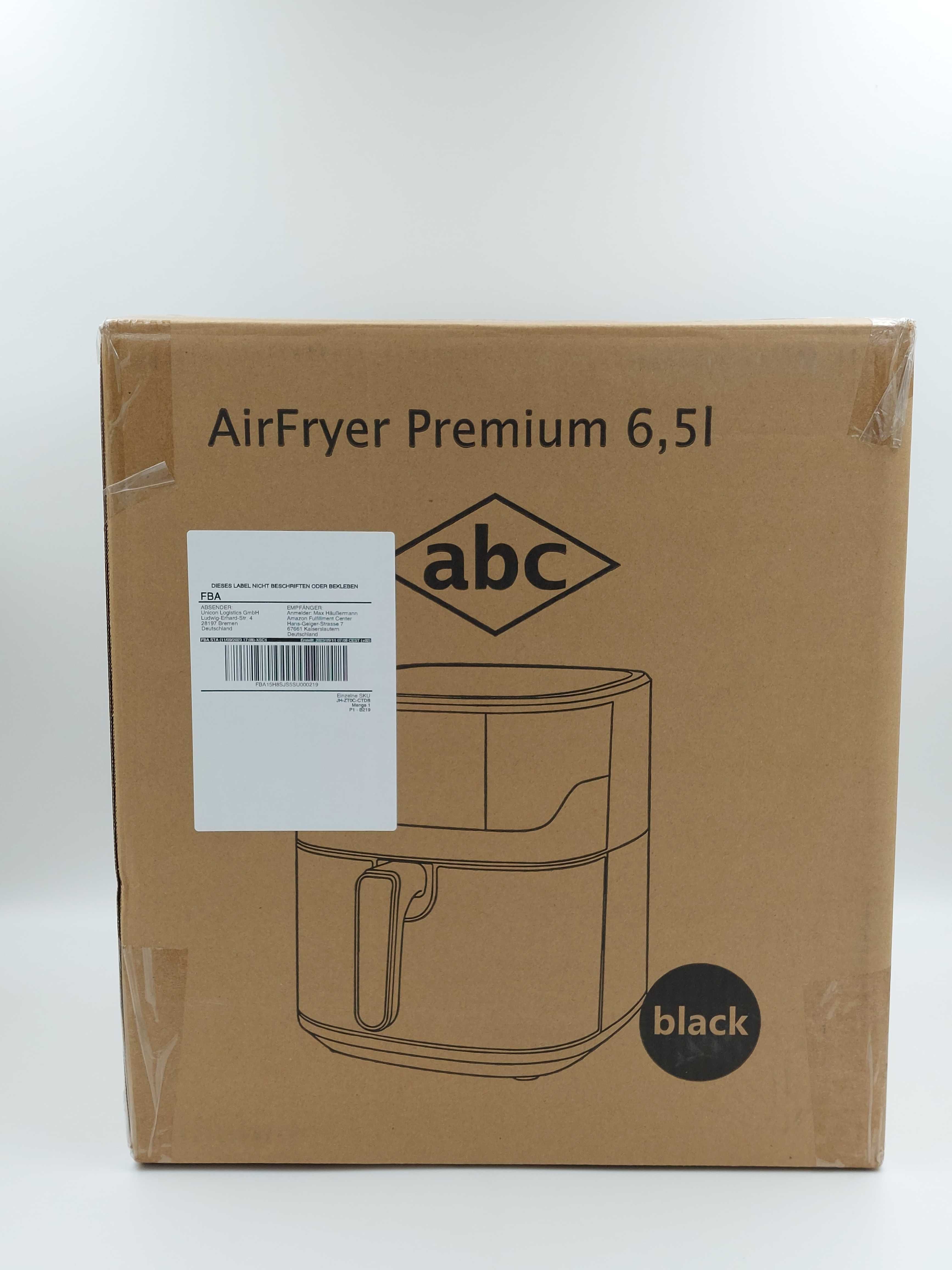 Nowa frytkownica beztłuszczowa AirFryer Premium 6,5l ABC