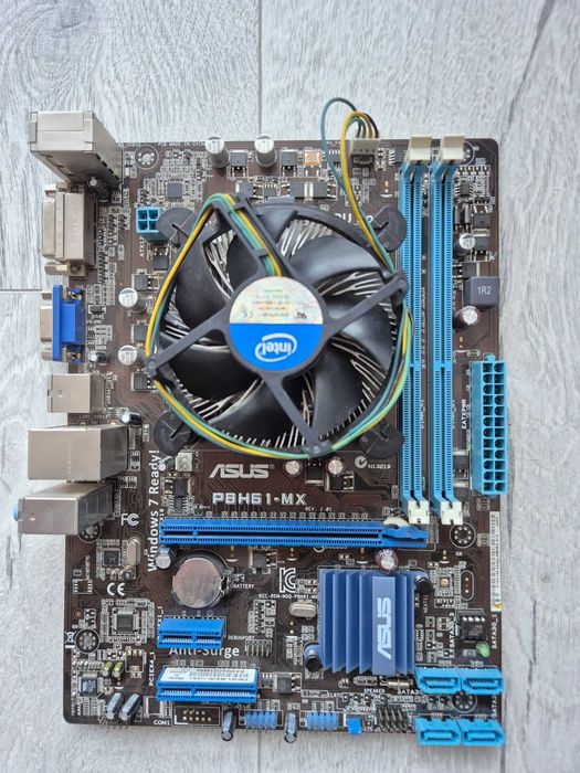 s1155 сет Intel Core i5-3570 3.8GHz +плата mATX ASUS H61. TRADE-IN