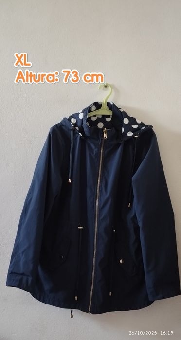 Casaco de mulher outono/inverno impermeável XL