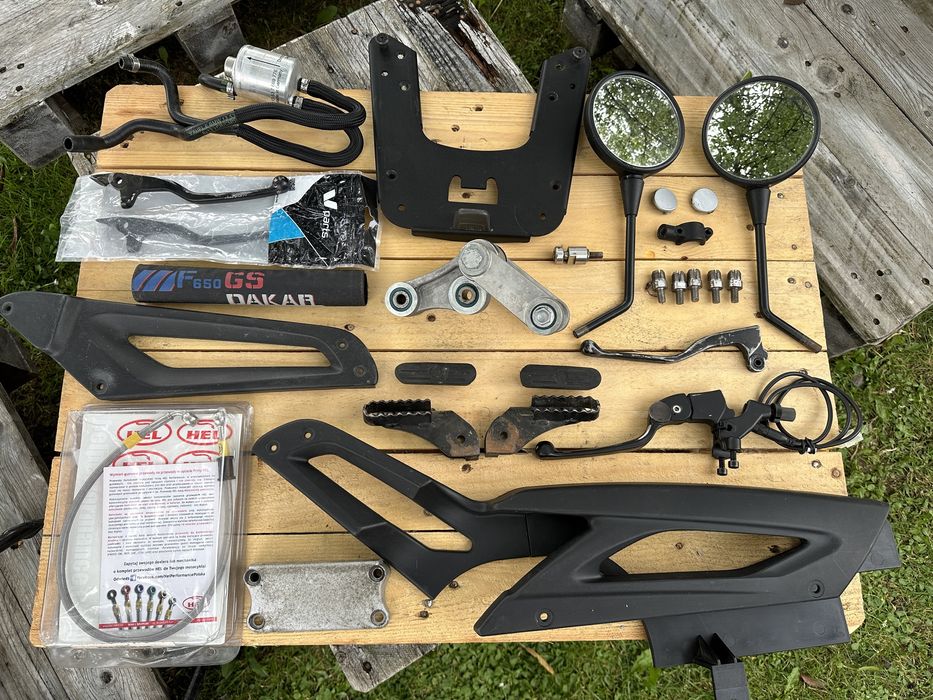 Kiwak półka BMW F650GS chlapacz 650 Dakar koło klamka sakwy stopka